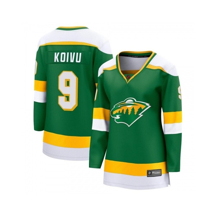 Women's Mikko Koivu Minnesota Wild Fanatics Branded Special Edition 2.0 Jersey - Breakaway Green