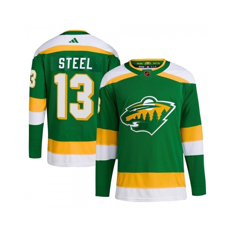 Hot Sale Youth Sam Steel MN Jersey Adidas Reverse Retro 2.0 Jersey - Authentic Green
