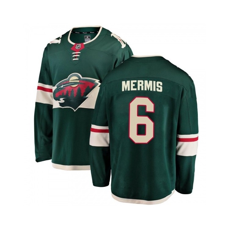 Discount Men's Dakota Mermis Minnesota Wild Fanatics Branded Home Jersey - Breakaway Green