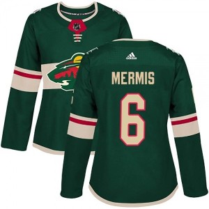 Women's Dakota Mermis Minnesota Wild Adidas Home Jersey -...
