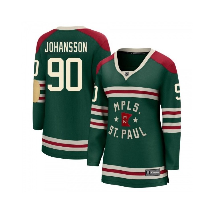 Women's Marcus Johansson Minnesota Wild Fanatics Branded 2022 Winter Classic Jersey - Breakaway Green