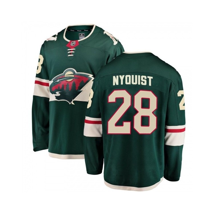 Men's Gustav Nyquist MN Jersey Fanatics Branded Home Jersey - Breakaway Green