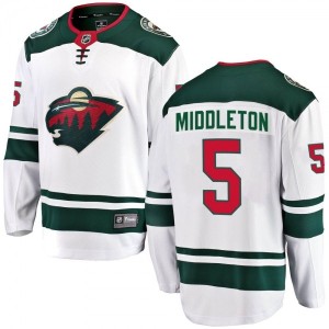 Men's Jake Middleton Away Ice Hockey Apparel - Minnesota...