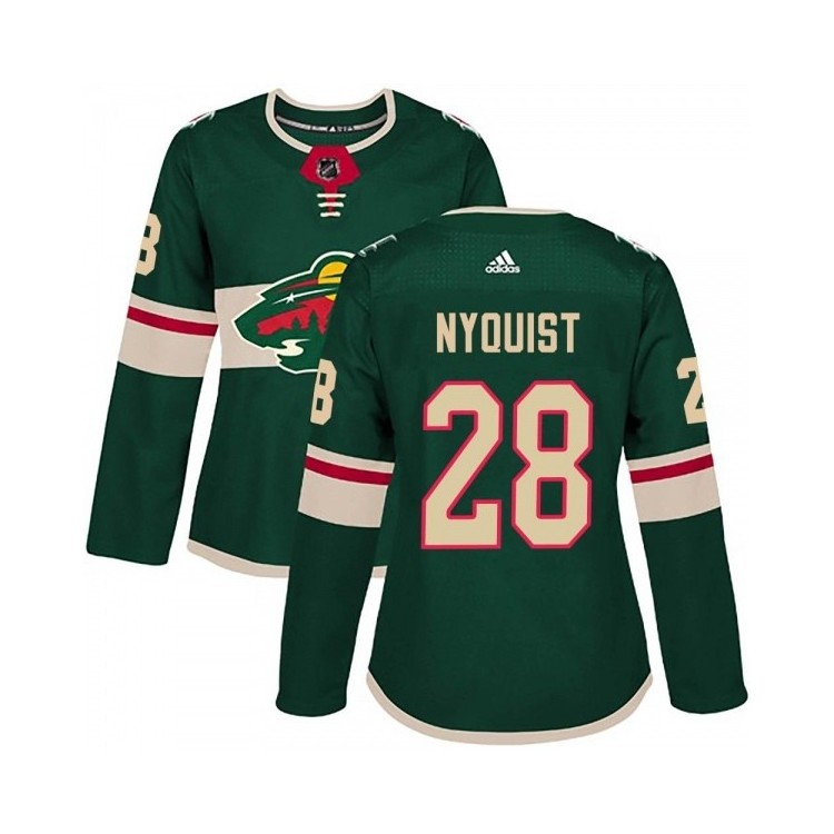 Discount Women's Gustav Nyquist MN Jersey Adidas Home Retro Jersey - Authentic Green