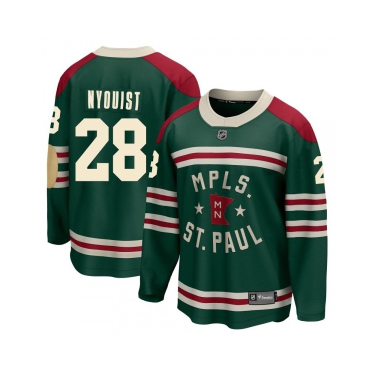 Men's Gustav Nyquist MN Jersey Fanatics Branded 2022 Winter Classic Jersey - Breakaway Green