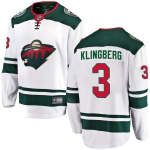 Men's John Klingberg Minnesota Wild Fanatics Branded Away...