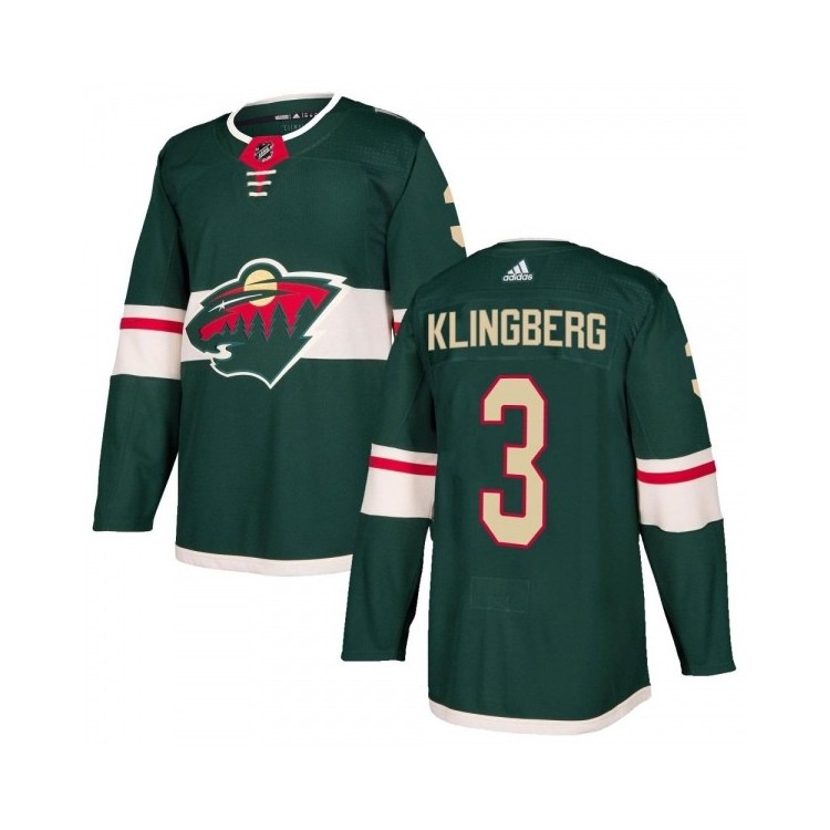 Discount Men's John Klingberg MN Jersey Adidas Home Retro Jersey - Authentic Green