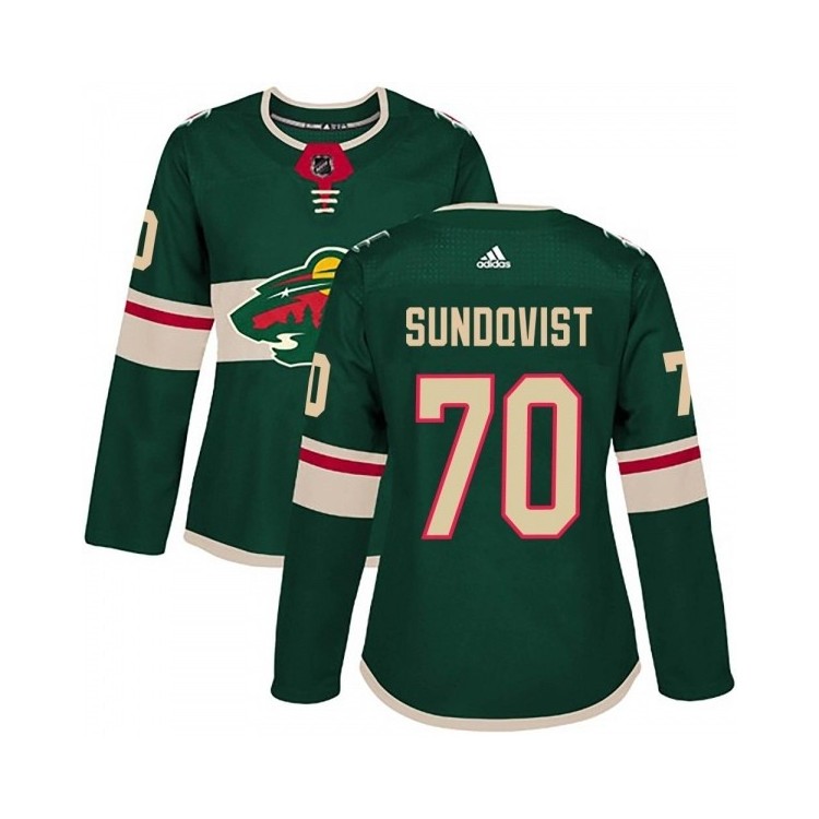 Discount Women's Oskar Sundqvist MN Jersey Adidas Home Jersey - Authentic Green