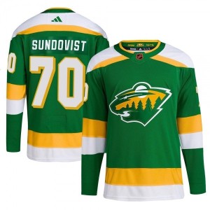 Youth Oskar Sundqvist Minnesota Wild Adidas Reverse Retro...