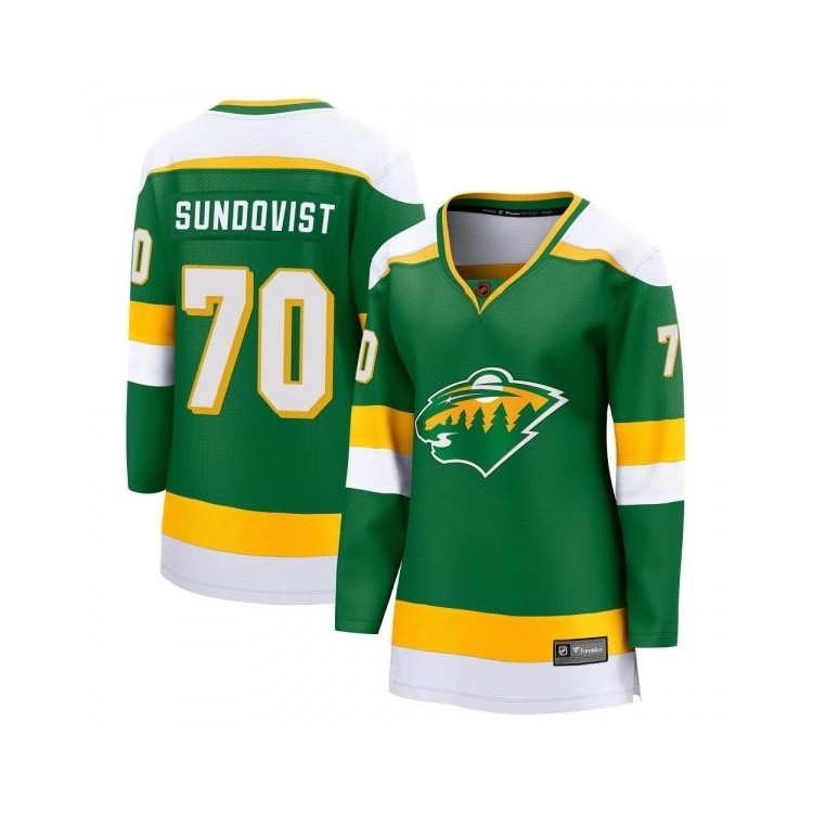 Women's Oskar Sundqvist MN Jersey Fanatics Branded Special Edition 2.0 Jersey - Breakaway Green