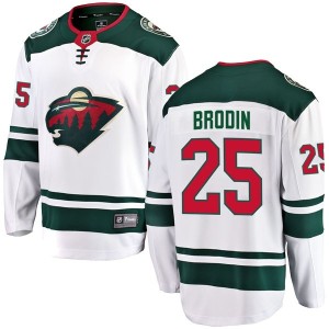 Men's Jonas Brodin Away Hockey Gear - Minnesota Wild...