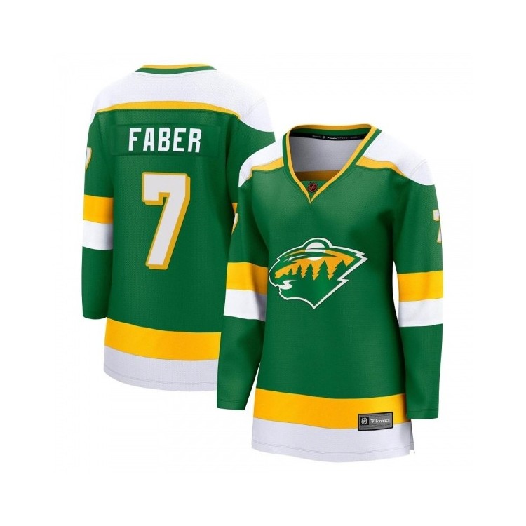 Women's Brock Faber MN Jersey Fanatics Branded Special Edition 2.0 Retro Jersey - Breakaway Green