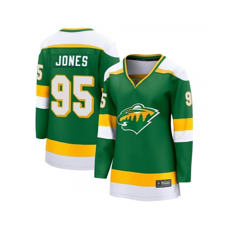 Women's Hunter Jones MN Jersey Fanatics Branded Special Edition 2.0 Jersey - Breakaway Green