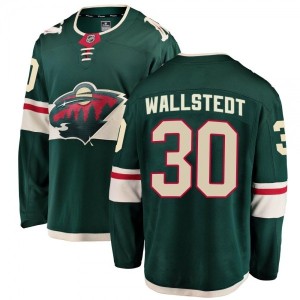Youth Jesper Wallstedt MN Jersey Fanatics Branded Home...