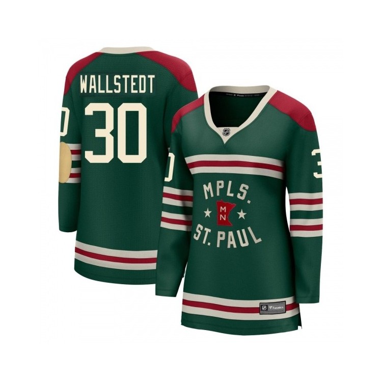 Discount Women's Jesper Wallstedt Minnesota Wild Fanatics Branded 2022 Winter Classic Jersey - Breakaway Green