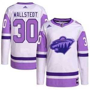 Youth Jesper Wallstedt Minnesota Wild Adidas Hockey...