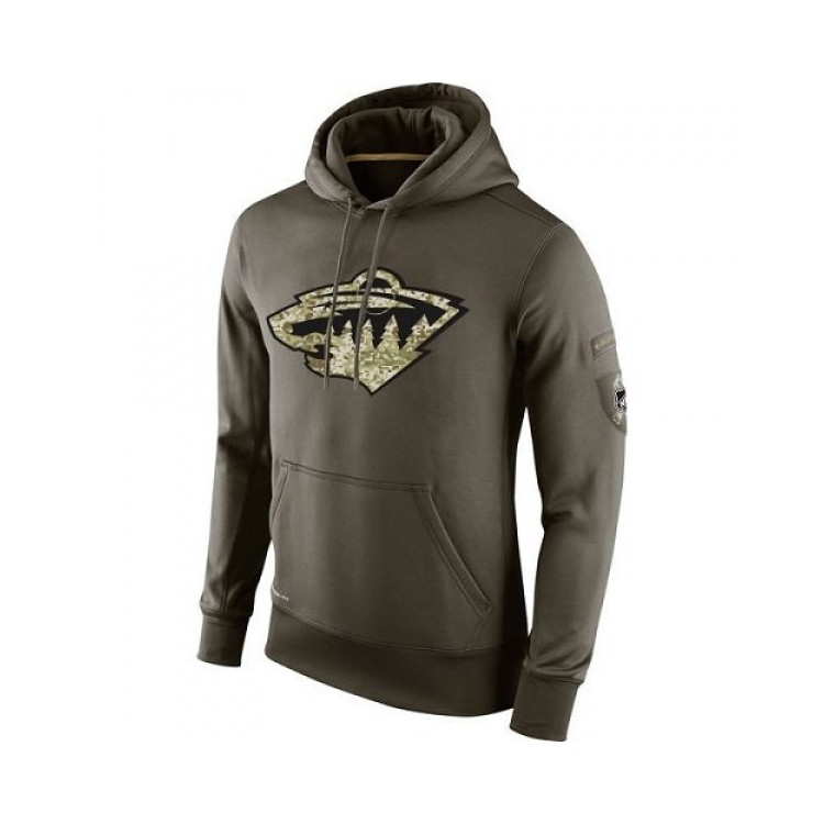 Discount Men's MN Jersey Nike Salute To Service KO Performance Hoodie - Olive