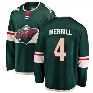 Men's Jon Merrill Pro Ice Hockey Apparel - Minnesota Wild...