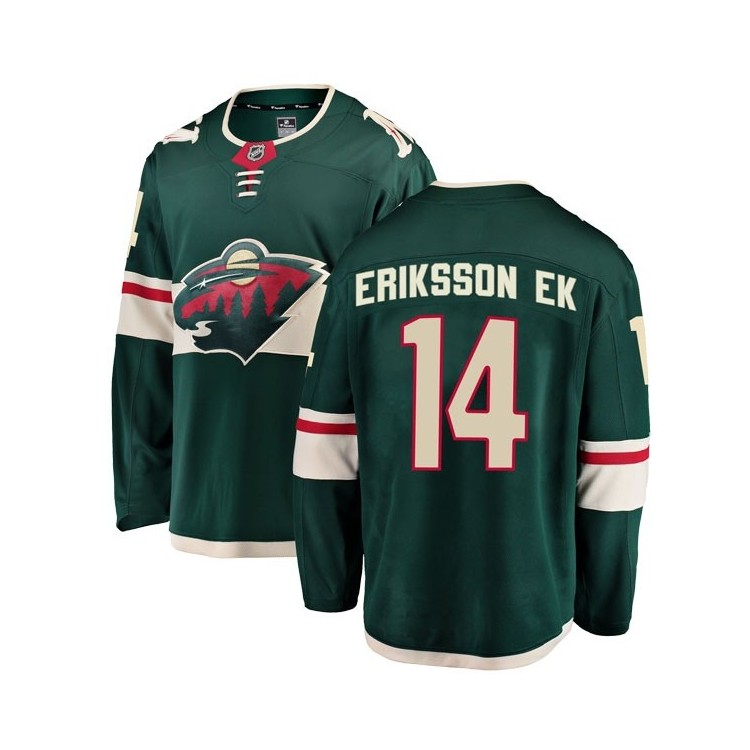 Youth Joel Eriksson Ek Pro Hockey Jersey - Minnesota Wild Fanatics Breakaway (Green)